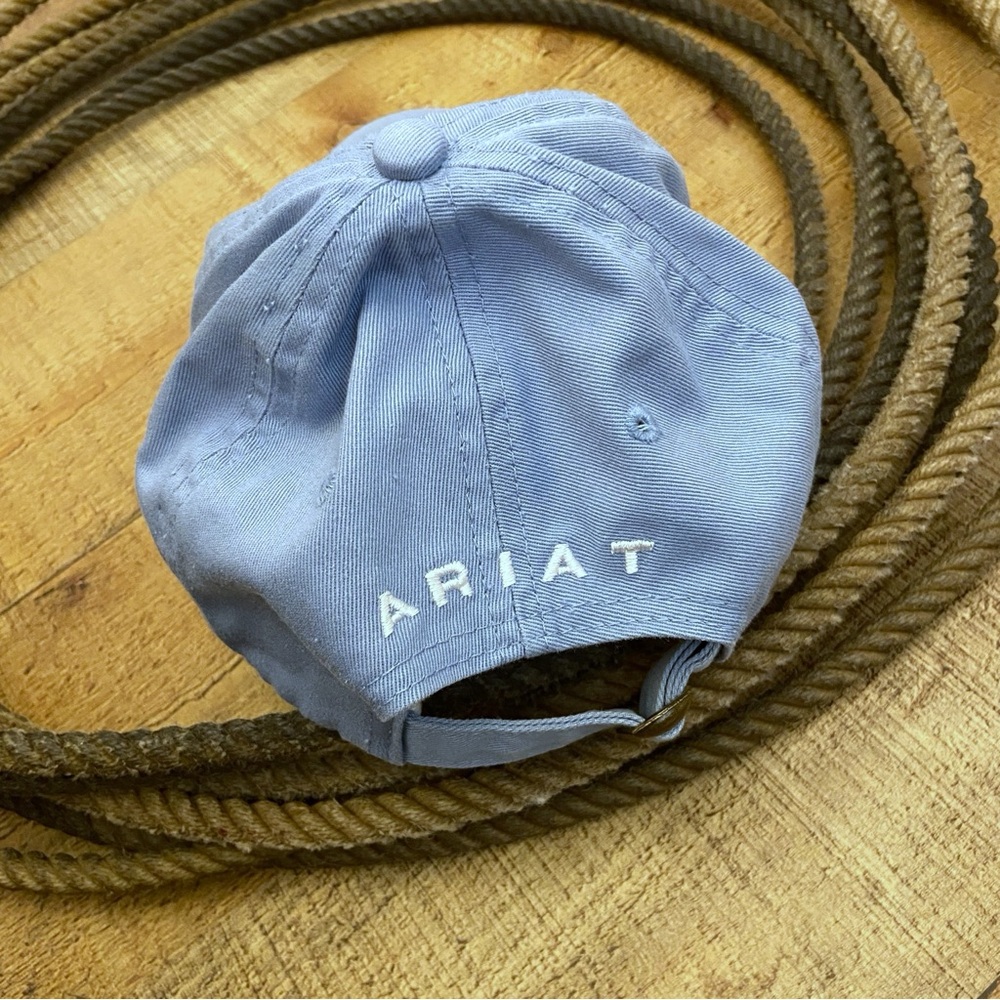 ARIAT Blue Baseball Style Adjustable Cap - Picture 2 of 11